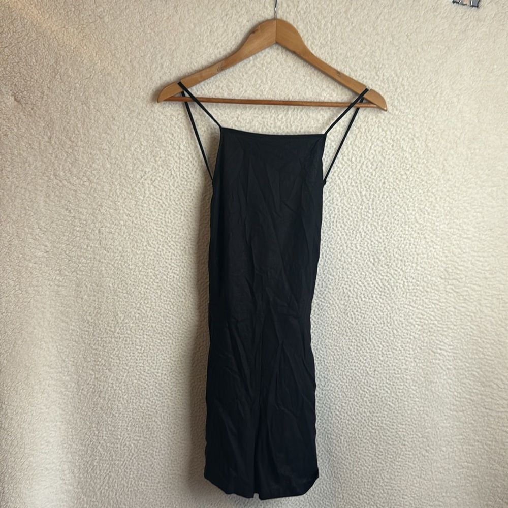 Open Edit‎ Square Neck Romper Womens Large Black
